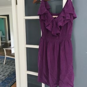 Rebecca Taylor Silk Ruffle Dress